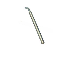 Pulidor de ágata de acero inoxidable para grabado de joyas, mango de aluminio, forma irregular para trabajo preciso en metal, fabricación de pendientes personalizados - Product Image 1