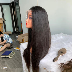 Extensiones de Cabello Humano con Pegamento, Peluca HD Lace Front Remy, Ondulado Natural, Liso Brasileño, 100% Cabello Humano de Origen Vietnamita, Donante Único - Product Image 1