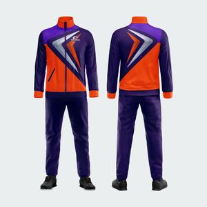 Survêtements de sport pour hommes, personnalisables avec logo, ensemble de survêtements zippés pour la gym et l'entraînement - Product Image 6