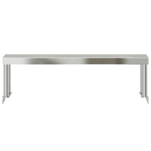 Tavolo da lavoro in acciaio inossidabile Overshelf 43.3 "x 11.8" x 13.8 "per la conservazione della cucina - Product Image 5