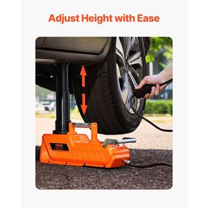 Martinetto Elettrico a Forbice Regolabile da 15 Tonnellate/33.000 Libbre, 12V a Doppia Alimentazione, con Elevata Capacità di Carico per Cambio Pneumatici - Product Image 4