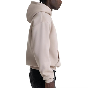 Sweat-shirt à capuche pour homme, brodé, uni, 100% coton, athlétique, doux, décontracté, pour l'automne, style de vie actif - Product Image 5