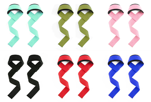 High Grade Heavy Duty Cotton Makes Fitness Gym Accessories Lifting Wrist Wraps Weightlifting <b>Straps</b> Gym Gloves - Product Image 4