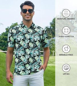 Chemise OEM pour homme à manches courtes en tissu sergé anti-plis, haute densité, en Spandex/Polyester, avec poche, vente en gros directe usine pour l'exportation - Product Image 1