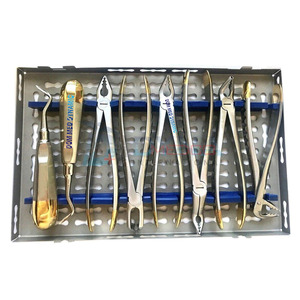 Kit de Extracción Dental Quirúrgica Profesional Dom Med Dynamic, Juego de Elevadores y Pinzas de Extracción de Acero Inoxidable, Instrumentos Manuales - Product Image 1
