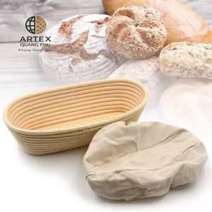 Oval Dough Proofing Basket <b>Set</b> Eco-Friendly Rattan Banneton for Bread <b>Baking</b> Vietnam ARTEX QUANG PHU - Product Image 4