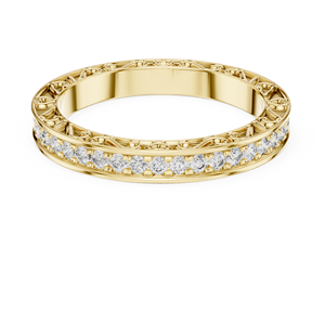 Magnifique bague solitaire en diamant de laboratoire éthique, monture en or blanc massif, taille ronde, pour anniversaire ou mariage - Product Image 3