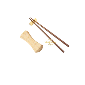 Classic Natural Bamboo <b>Reusable</b> <b>Chopstick</b> Rest Eco-Friendly Minimalist Style Perfect for Asian Cuisine Dining Vietchoice - Product Image 1