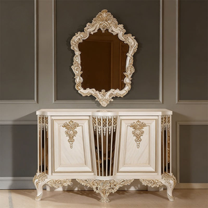 European Classical Turkish Style Bedroom Furniture Set Solid Wood Premium Velvet Tufted <b>Wardrobe</b> Nightstands King Size - Product Image 3