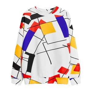 Custom Logo Crewneck <b>Sweatshirt</b> Polyester Cotton <b>Fleece</b> Oversized Pullover Casual Streetwear Loose Fit Spring Men's <b>Sweatshirts</b> - Product Image 1