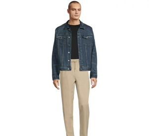 Hot Selling Men's Classic Blue Denim Jacket Regular Fit <b>Turn</b>-down Collar <b>Button</b> Front Casual Style Autumn Wear OEM - Product Image 2