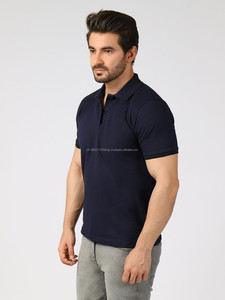 Polos de golf personalizados de alta calidad para hombre, talla XL en blanco con logotipo bordado, camisetas de polo informales de manga corta lisas - Product Image 3