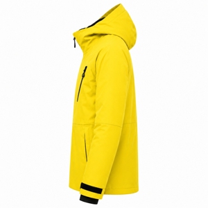 Men's <b>Yellow</b> Waterproof <b>Ski</b> <b>Jacket</b> Hooded Synthetic Insulated Snowboard Outerwear Zipper Closure Winter Direct Factory Supplier - Product Image 3