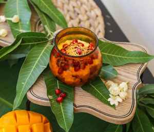 ชามแก้วใส่ของหวาน ชามมาต์ก้า ชามแก้วตกแต่งสำหรับของหวาน ชามแก้วใส่ของหวานคุณภาพพรีเมียม สีเหลืองอำพัน ชามแก้วใส ภาชนะแก้วใส - Product Image 4