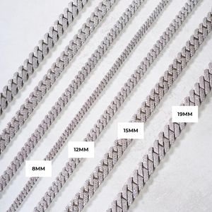 Chaîne cubaine en argent 925 style hip-hop, testée au diamant, avec moissanite étincelante, pour homme et femme, idéale pour les rappers et les occasions festives - Product Image 5