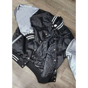 College Letterman BaseballVarsity <b>Jacket</b> Premium Quality Plus Size <b>Waterproof</b> Satin Varsity <b>Pink</b> Maroon - Product Image 6