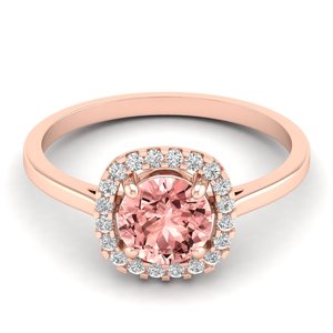 REYES Latest Design 925 Sterling Silver Moissanite with Morganite Gemstone Birthstone <b>Rings</b> Customizable OEM ODM Fine Jewelry - Product Image 5