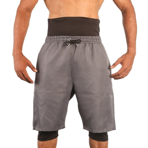High Quality <b>Men's</b> Awrah <b>Shorts</b> Muslim Mid-Knee Casual Sunnah Islamic Solid 100% Polyester Breathable Activewear - Product Image 5