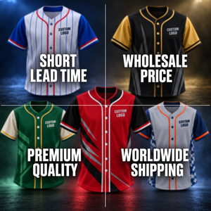 Conjunto de camisetas de béisbol de Canadá y Estados Unidos con bordado de poliéster a rayas, camiseta de béisbol bordada y sublimada personalizada - Product Image 5