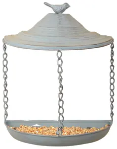 White Color With Hanging Crystals Decoration Fancy New Designer Modern Fancy New Birds Feeder