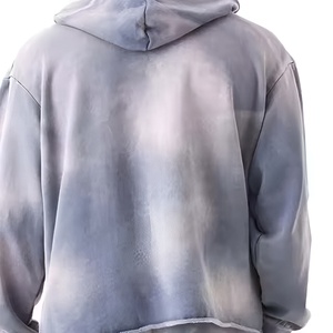 Ensemble de survêtement vintage délavé pour homme, pull à capuche oversize streetwear et pantalon de jogging décontracté, logo personnalisé en coton - Product Image 5