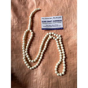 Tasbih Misbaha de prière islamique moderne et rustique en os de buffle poli, écologique, 99 perles, de la marque ILAHI - Product Image 1