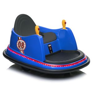 Auto Elettrica per Bambini Blu con Telecomando 12V 7A.h e 24V, per Interni/Esterni, in Metallo e PVC, per Giardino, Centro Commerciale, Parco Divertimenti - Product Image 6