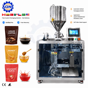 Automatische Abfüll- und Verpackungsmaschine für Vorgefertigte Beutel, Y-Typ Standbeutel-Abfüllmaschine für Honig, Flüssigkeiten, Kaffee und Saft - Product Image 1