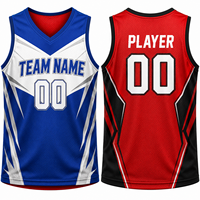 Camiseta de Baloncesto Reversible con Impresión Personalizada, Doble Capa de Malla, Uniforme de Equipo de Doble Cara, Antibacteriano, Secado Rápido, Fabricante OEM