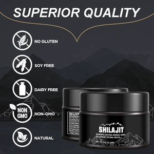 Resina de Shilajit Premium de Alta Potencia OEM con 82% de Ácido Fúlvico y Minerales Traza, Shilajit Natural para Hombres y Mujeres a Precio Económico - Product Image 3