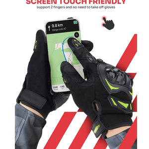 Gants de moto pour hommes en tissu respirant, fabrication en usine, 100% cuir, gants de conduite - Product Image 5