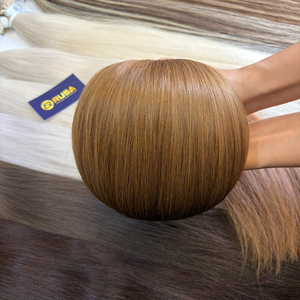 ผมต่อแบบปลายแบน Rusa Hair เวียดนามแท้ เกรดเวอร์จิ้น  แบบเย็บสองชั้น  ดับเบิ้ลดรอว์น  สีน้ำตาลธรรมชาติ 100 กรัม ฮานอย - Product Image 5