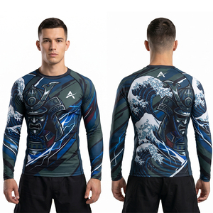 ซื้อชุดรัชการ์ดคุณภาพสูงสำหรับ BJJ MMA ยิวยิตสู แบบสั่งทำพิเศษ ลายซับลิเมชั่น แขนยาว สำหรับผู้ชาย - Product Image 1