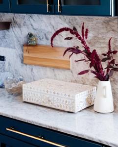 Caja de Joyería Decorativa Hecha a Mano con Diseño Marroquí de Flor de Amor con Incrustaciones de Hueso Ecológica, Decoración para Mesa del Hogar, Año Nuevo - Product Image 4