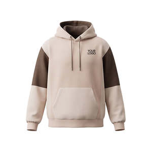 Sudadera con Capucha de Forro Polar Premium Personalizada para Hombre con Manga Raglán, Bloques de Color, Antipilling y Transpirable - Corte Holgado Estilo Urbano - Product Image 3