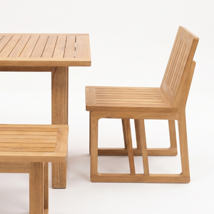 Juego de Comedor Melrose de Teca Más Vendido de Joss & Main - Diseño Moderno, Duradero y Ecológico, 6 Piezas para Apartamentos y Villas - Product Image 3