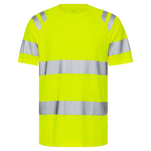 Customizable Hi Vis Safety T-Shirts Fluorescent Yellow Men's Cotton Construction Short Sleeve Working T-Shirts - Product Image 4
