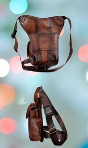 2025 Genuine <b>Leather</b> Anti-Theft Vintage Unisex Leg <b>Bag</b> Fanny Pack Waist Thigh <b>Bum</b> Belt Messenger Shoulder Travel Motorcycle - Product Image 6