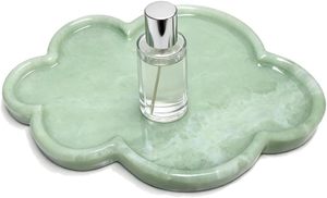 Bandeja de Mármol Natural en Forma de Nube, Bandejas para Joyas, Plato para Guardar Objetos, para Baño, Decoración del Hogar, Regalo, Verde Claro - Product Image 2
