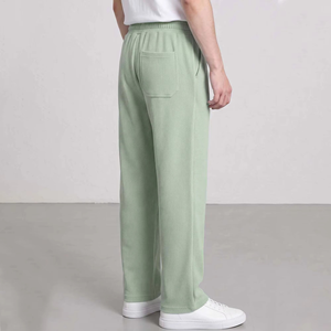Pantalones de chándal de pana azul marino para hombre, cintura elástica con cordón, pantalones casuales con bolsillos laterales, a la moda, hechos a medida, al por mayor, Stone - Product Image 6