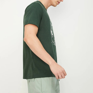 เสื้อยืดคอกลมทรงเข้ารูปสำหรับผู้ชาย ผลิตในปากีสถาน ผ้าเนื้อนุ่มสบาย ดีไซน์เรียบง่าย มีสีพื้นให้เลือก - Product Image 2