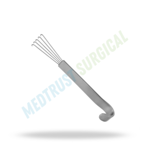 เครื่องมือผ่าตัดกระดูกสันหลัง Anderson Bear Claw Retractor ขนาด 12 ซม. สำหรับการดึงเนื้อเยื่อ - Product Image 4