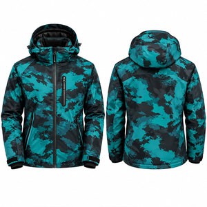 Veste de ski coupe-vent imperméable à fermeture éclair, multi-poches, nouvelle arrivée, camouflage, matière douce, veste de pluie et de neige - Product Image 1