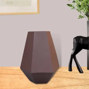 Scandinavian Coastal Matte Black Iron Flower <b>Vase</b> Minimal Nordic Interior Bulk Export Manufacturer Aesthetic Shape - Product Image 2