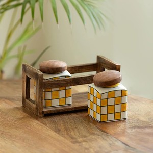 Premium Ceramic <b>Storage</b> Jar Set Airtight Lid <b>Kitchen</b> Organizer Floral Design Durable Food Safe <b>Container</b> - Product Image 5