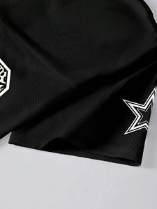 เสื้อเจอร์ซีย์อเมริกันฟุตบอลลายเสือดาวสีดำแบบตาข่ายรุ่นล่าสุด ทรงโอเวอร์ไซส์ แบบยูนิเซ็กส์ ไหล่ตก ระบายอากาศได้ดี เหมาะสำหรับฤดูร้อน - Product Image 4