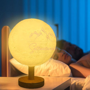 New Arrival Himalayan Moon Salt Lamp Soothing <b>Light</b> Himalayan Moon Salt Lamp Updated Model Himalayan Moon Salt Lamp - Product Image 2
