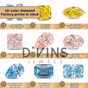 เพชรสร้างสรรค์ D'vins Jewels ขายดี ขนาด 0.5 กะรัต 0.8 กะรัต 1 กะรัต คุณภาพ D VS1 รูปทรงหัวใจ เพชรเพาะเลี้ยงสำหรับทำเครื่องประดับ - Product Image 5