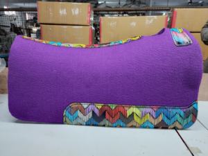 Tapis de selle en cuir de cheval occidental de qualité supérieure avec accessoires en feutre profilé fabriqués en Inde prix d'usine pour les courses de chevaux équestres - Product Image 4