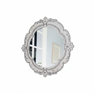 Espejo de Pared Decorativo de Estilo Francés Antiguo al por Mayor |   Espejo con Marco de Metal Ornamentado Tallado a Mano de Estilo Rústico para Decoración del Hogar - Product Image 1